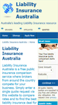 Mobile Screenshot of liability-insurance-australia.com.au