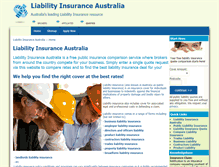 Tablet Screenshot of liability-insurance-australia.com.au